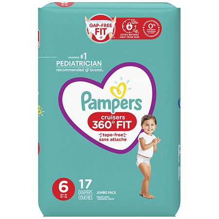 Pampers Cruisers 360 Diapers Jumbo Pack Size 6