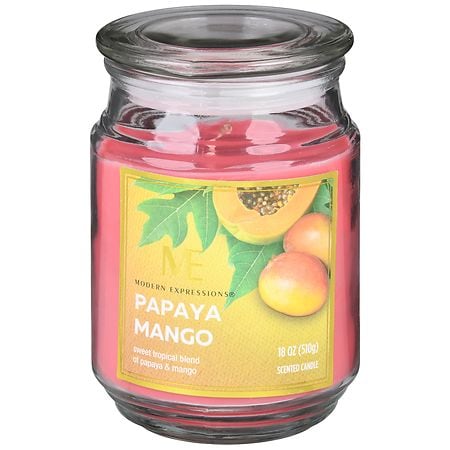 Modern Expressions Scented Candle Papaya Mango