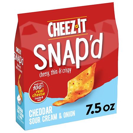 Cheez-It Cheese Cracker Chips Cheddar Sour Cream and Onion