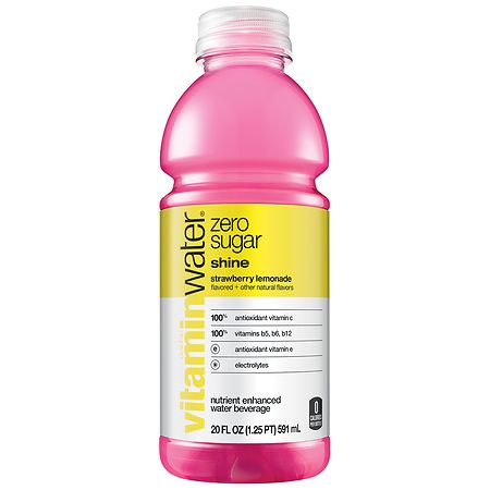 Glaceau Vitaminwater Zero Shine Strawberry Lemonade Strawberry Lemonade
