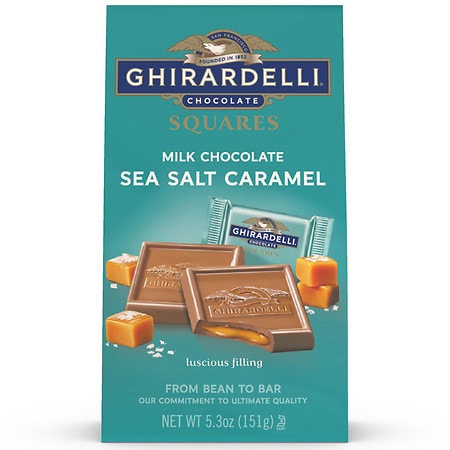 Ghirardelli Milk Chocolate Sea Salt Caramel Squares Milk & Sea Salt Caramel