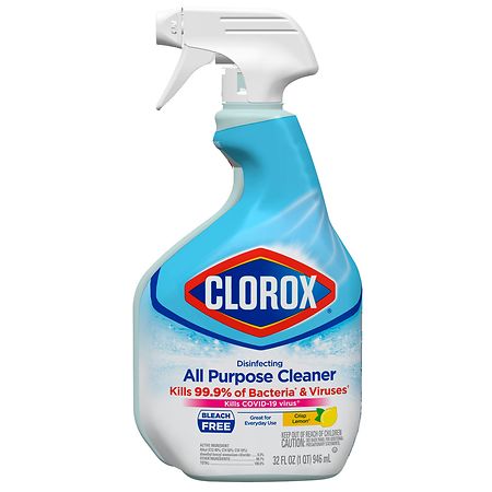 Clorox Disinfecting All Purpose Cleaner, Bleach Free Crisp Lemon