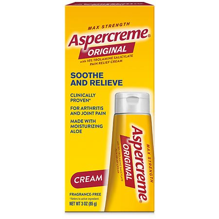 Aspercreme Original Pain Relief Cream Fragrance Free