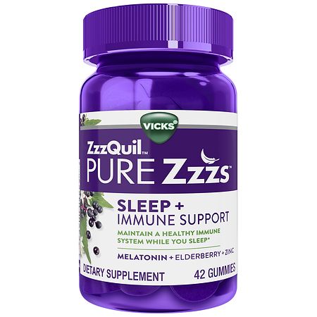 PURE Zzzs Sleep + Immune Support Melatonin Sleep Aid Gummies
