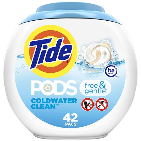 Tide PODS Free and Gentle, Laundry Detergent Pacs
