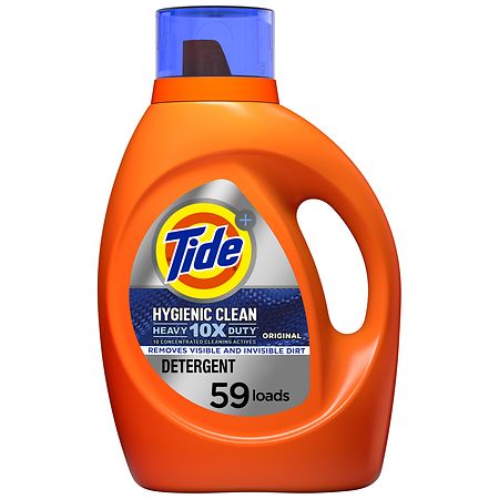 Tide Hygienic Clean Heavy 10x Duty Liquid Laundry Detergent Original Scent