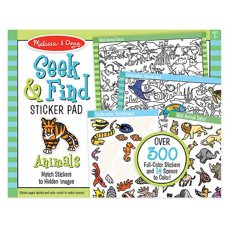 Melissa & Doug Seek & Find Sticker Pad- Animal