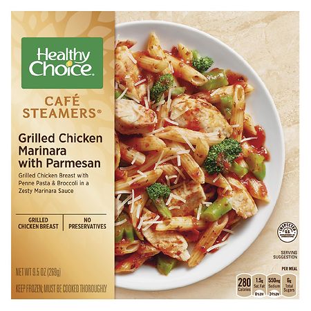 Healthy Choice Cafe Steamers Grilled Chicken Marinara with Parmesan