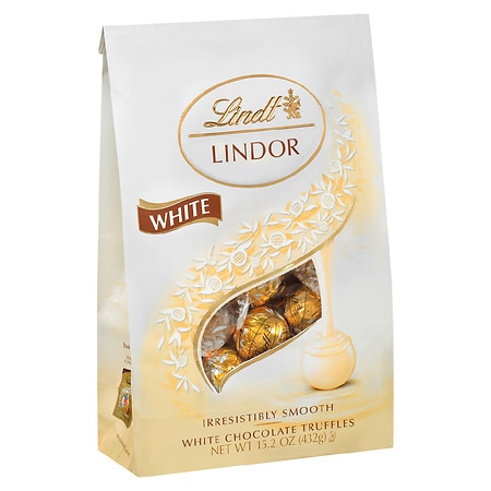 Lindt Lindor White Chocolate Truffles Bag