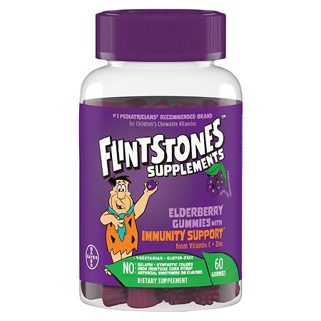 Flintstones Kids Elderberry Gummies with Immunity Support