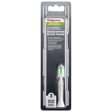 Walgreens Effectaclean Sonic Whitening Replacement Brush Heads