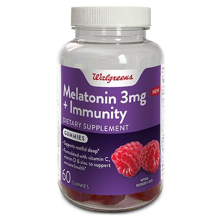 Walgreens Melatonin + Immunity Gummies Mixed Berry