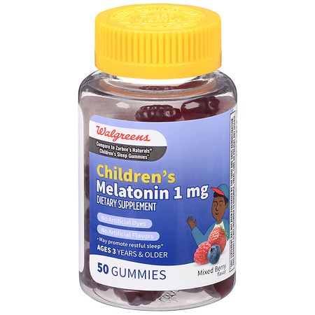 Walgreens Children's Melatonin 1 mg Gummies Mixed Berry
