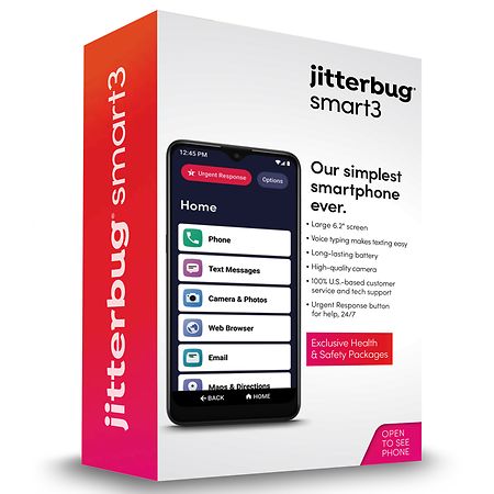 Lively Jitterbug Smart3 Smartphone for Seniors