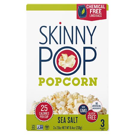 SkinnyPop Popcorn Sea Salt
