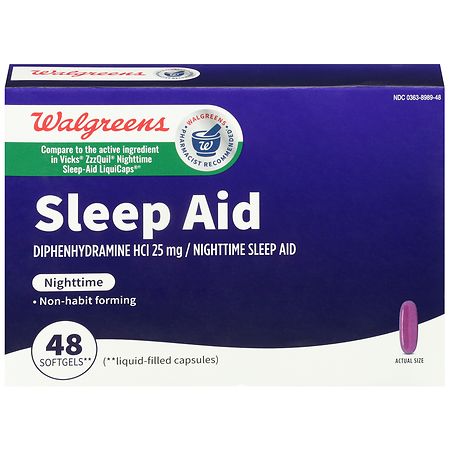 Walgreens Wal-Sleep Z Nighttime Sleep-Aid, Softgels