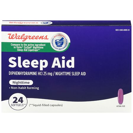 Walgreens Wal-Sleep Z Nighttime Sleep-Aid, Softgels