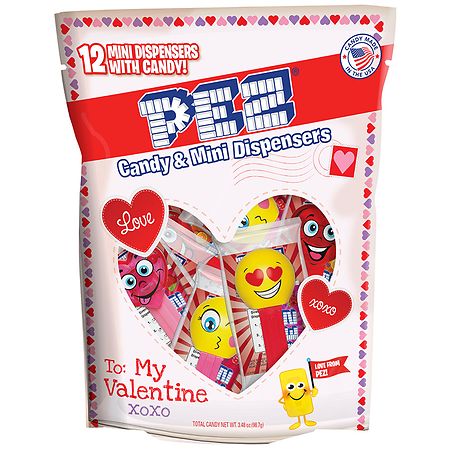 PEZ Candy & Mini Dispensers Valentine's Bag