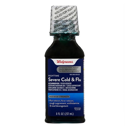 Walgreens Nighttime Severe Cold & Flu Original