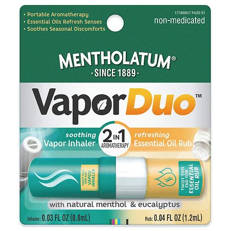 Mentholatum VaporDuo 2 in1 Aromatherapy Stick Inhaler