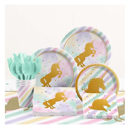 Creative Converting Unicorn Birthday Party Supplies Kit