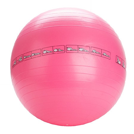 Mind Reader Printed Exercise Yoga Ball 65 cm Pink
