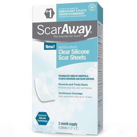 ScarAway Silicone Clear Scar Sheets