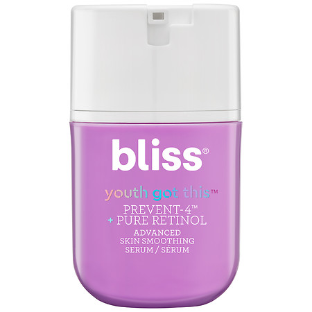 Bliss Youth Got This Prevent-4 + Pure Retinol Advanced Skin Smoothing Serum, Fragrance Free Unscented