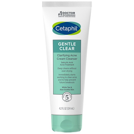 Cetaphil Acne Face Wash, Gentle Clear Clarifying Acne with 2% Salicylic Acid