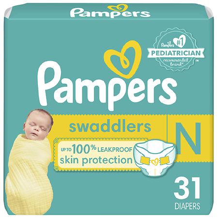 Pampers Swaddlers Newborn Diapers N (31 ct)