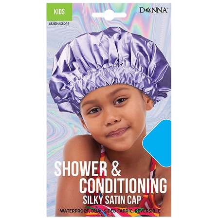 Donna Kids' Shower & Conditioning Satin Cap Assorted