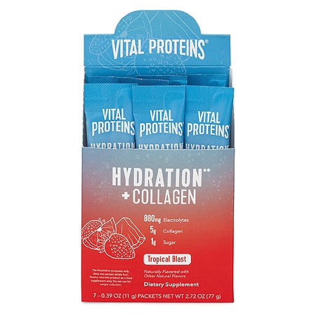 Vital Proteins Hydration + Collagen Packs Tropical Blast