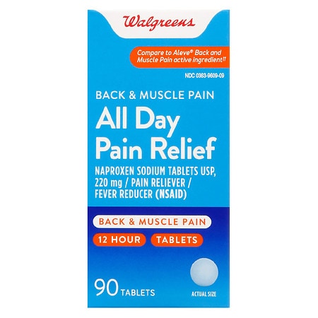 Walgreens Back and Muscle Pain Naproxen Sodium