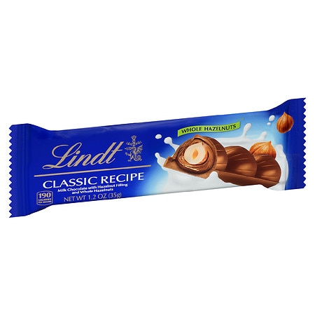 Lindt Classic Recipe Whole Hazelnut Chocolate Stick Hazelnut
