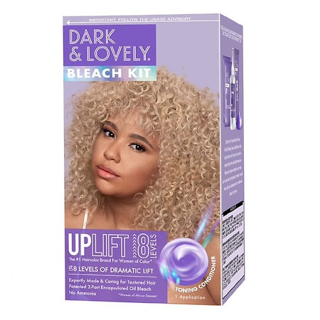 Dark and Lovely Beautiful Beginnings Uplift Hair Bleach Kit, Hair Dye Bleach Blonde