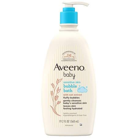 Aveeno Baby Sensitive Skin Bubble Bath With Oat Extract
