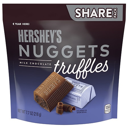 Hershey's Truffles Candy, Individually Wrapped, Share Pack Milk Chocolate
