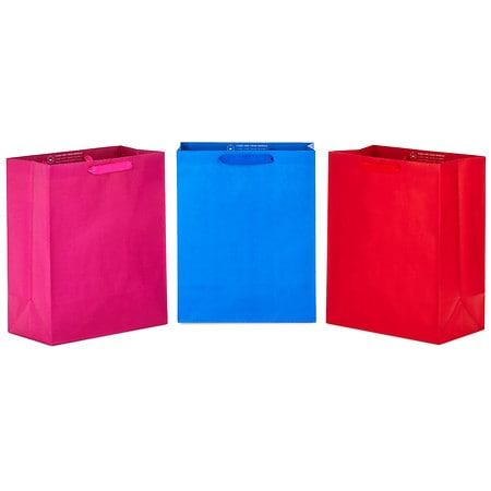 Hallmark Large Gift Bags, Assorted Solid Colors