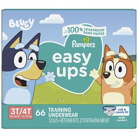 Pampers Easy Ups Training Underwear For Boys 3T- 4T (66 ct)