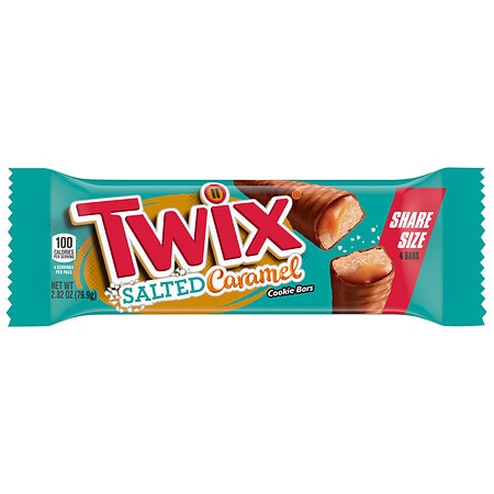 Twix Salted Caramel Chocolate Cookie Bars Share Size