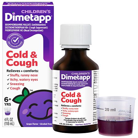 Dimetapp Cold & Cough Medicine, Alcohol-Free