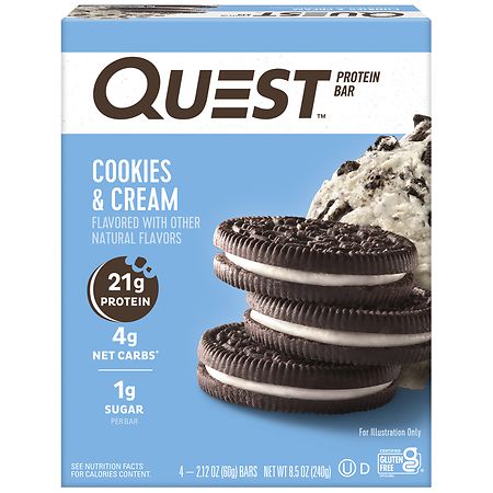 Quest Nutrition Protein Bar Cookies & Cream