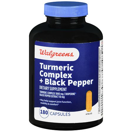 Walgreens Turmeric Complex + Black Pepper Capsules