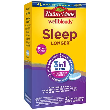 Nature Made WellBlends Sleep Longer Tri-Layer Tablets