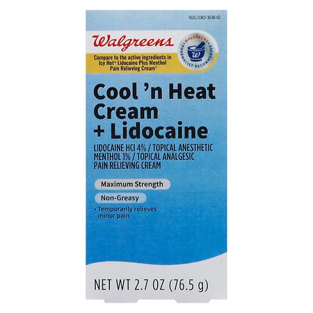 Walgreens Cool 'n Heat Cream+ Lidocaine