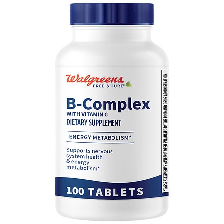 Walgreens Free & Pure B-Complex with Vitamin C Tablets