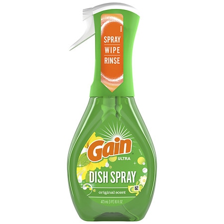 Gain Dish Spray, Dish Soap, Original Scent Starter Kit