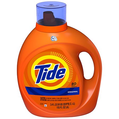 Tide Liquid Laundry Detergent, HE Compatible Original