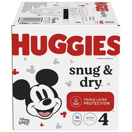 Huggies Snug & Dry Baby Diapers, Size 4 Size 4
