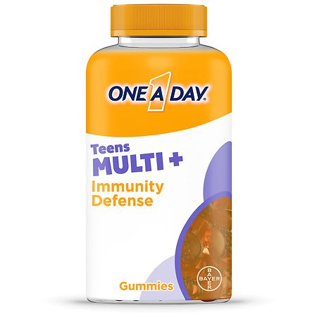 One A Day Teens MultiPlus Immunity Multivitamin Fruit